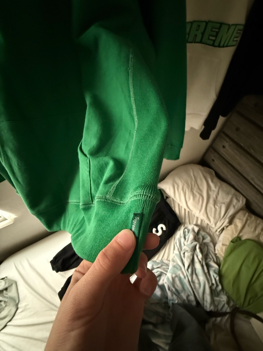 Supreme fw24 Green Hoodie / VNDS - Picture 3 of 7